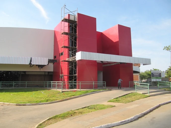 Prancha técnica do projeto Teatro da Unimontes